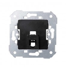 Simon 75 Механизм Розетка телефонная с 6 контактами для коннектора RJ12, S82, S82N, S88, S82 Detail, чёрный  75481-32  Simon