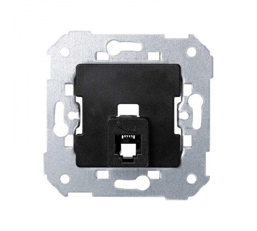 Simon 75 Механизм Розетка телефонная с 6 контактами для коннектора RJ12, S82, S82N, S88, S82 Detail, чёрный  75481-32  Simon