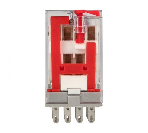 Реле промежуточное с кнопкой и мех. Индикацией RPAt 22/4 5A 230В AC EKF AVERES  rpat-22-4-230AC  EKF