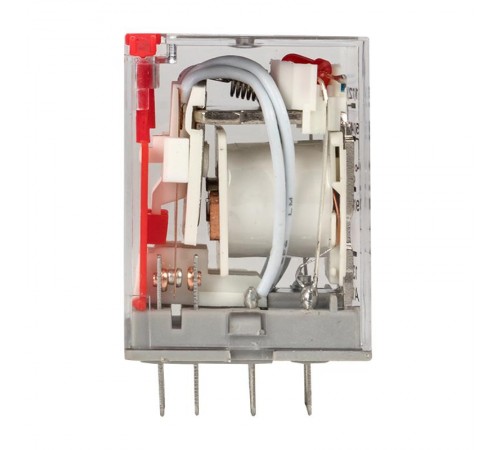 Реле промежуточное с кнопкой и мех. Индикацией RPAt 22/4 5A 230В AC EKF AVERES  rpat-22-4-230AC  EKF