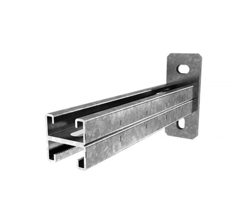 Консоль СТРАТ двойная 41х21, база 300, толщ. 2,5 мм, гор. цинк, 375603  КСД-41х21х300-2,5-ГЦ   Ostec