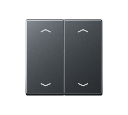 Клавиша для KNX кнопки, 2 группы, символы стрелки; термопласт; матовый антрацит  A102PBFANM  Jung