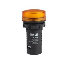Лампа светодиодная OptiSignal Compact D22 C7-L-Q5 желтая 380 В AC XB7EV05QP  362167  КЭАЗ