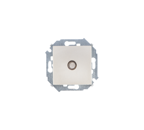 Simon 15 Шампань Розетка TV одиночная, винт. зажим  1591475-034  Simon