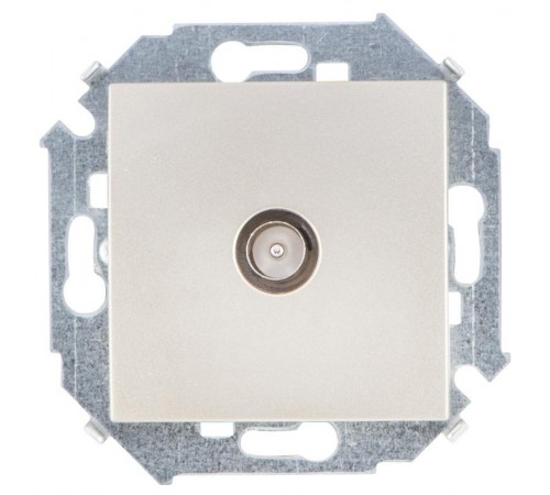 Simon 15 Шампань Розетка TV одиночная, винт. зажим  1591475-034  Simon