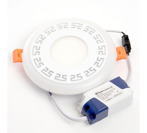 Светильник светодиодный встраиваемый декоративный AL2440, 6W, 480Lm, белый (4000К) и синий  29592  FERON