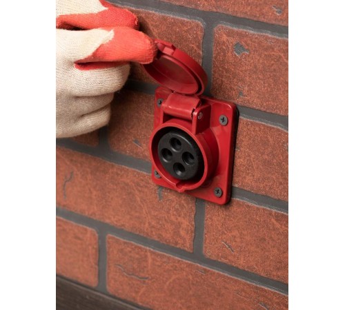 Розетка стационарная внутренняя 414 3Р+РЕ 16А 380В IP44 EKF PROxima  ps-414-16-380  EKF