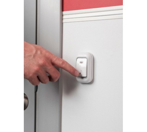 Звонок беспр. в розетку Classic (бел.-сер. 51 мелод. с индик. 4 ур.) EKF  DBS-002  EKF