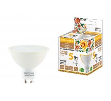 Лампа светодиодная PAR16 5 Вт, 230 В, 4000 К, GU10 Народная  SQ0340-1659  TDM