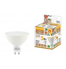 Лампа светодиодная PAR16 5 Вт, 230 В, 4000 К, GU10 Народная  SQ0340-1659  TDM