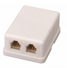 Розетка телефонная - 2 6P-4C  03-0002  REXANT