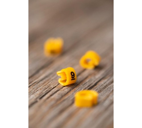 Маркер-кабельный 2,5кв.мм "9" (1000шт.) (ЕС-1) EKF PROxima  plc-KM-2.5-9  EKF