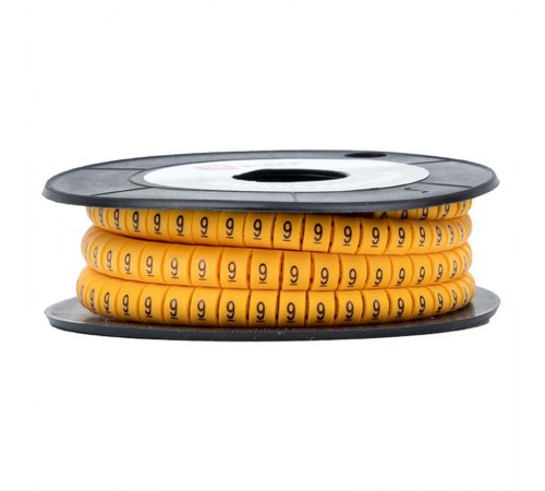 Маркер-кабельный 2,5кв.мм "9" (1000шт.) (ЕС-1) EKF PROxima  plc-KM-2.5-9  EKF