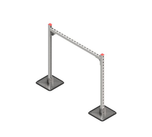 Опорная конструкция для гор. прямоуг. воздуховодов  TECHNORAPTOR STEELFOOT 1000х1000  KM-TR-STF-SSHRAD-1000-1000  КМ - профиль