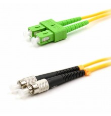 Патч-корд оптический переходной (SM), 9/125 (OS2), SC/APC-FC/UPC, (Duplex), PVC, 5м  50-2857-1  REXANT