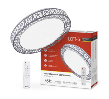 Светильник светодиодный COMFORT Loft-G 75Вт 230В 3000-6500K 6000Лм 500x100мм с пультом ДУ  4690612035109  IN HOME