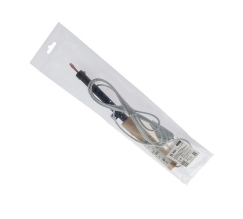 Паяльник с деревянной рукояткой ЭПСН 230 В 25 Вт (100/2400)  Б0046951  ЭРА