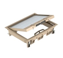 Лючок GES6-2U (универсальный) 9xModul45 (для 3xUT3, полиамид, бежевый)  7405323  OBO Bettermann