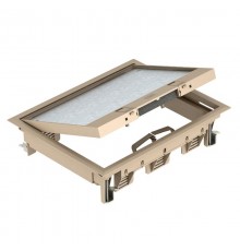 Лючок GES6-2U (универсальный) 9xModul45 (для 3xUT3, полиамид, бежевый)  7405323  OBO Bettermann