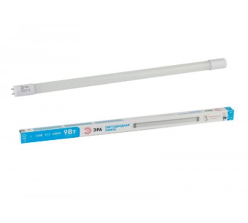 Лампа cветодиодная LED T8-9W-840-G13-600mm (диод,трубка стекл,9Вт,нейтр,пов. G13) (25/1225)  Б0019930  ЭРА