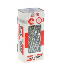 Саморезы универсальные 50х4,5 мм (200 шт) оцинкованные - коробка с окном ( 0,678 кг)  102193  Tech-KREP