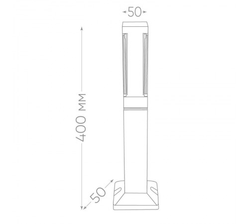 Светильник садово-парковый светодиодный, 5W, 250Lm, 4000K, черный DH602  11706  FERON