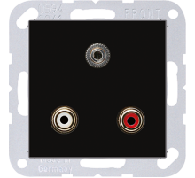 2x Cinch Audio (RCA) / Stereo разъем (TRS 3.5 mm) MAA1011SW Jung