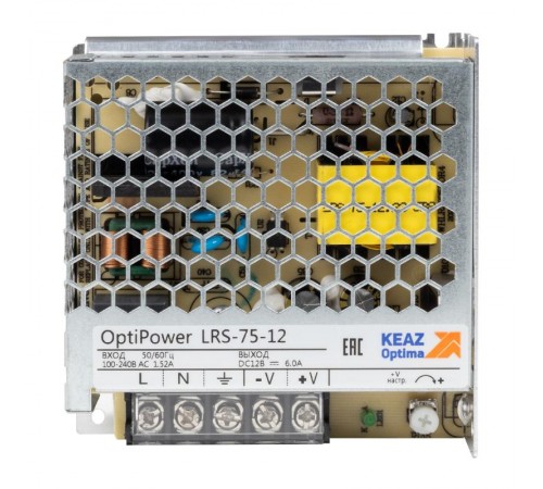 Блок питания панельный OptiPower LRS 75-12 6A  328876  КЭАЗ