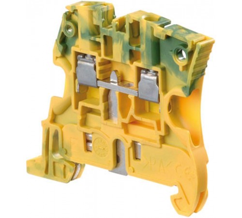 Клемма ZS4 винтовая 4мм.кв. Земля  1SNK505150R0000  TE