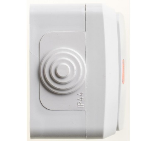 Этюд Серый О/У Выключатель 1-клавишный с подсветкой IP44  BA10-045C  SE