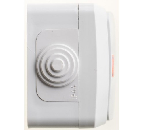 Этюд Серый О/У Выключатель 1-клавишный с подсветкой IP44  BA10-045C  SE