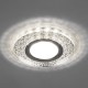 Светильник точечный встраиваемый под лампу, с LED подсветкой CD961 15LED*2835SMD 4000K, MR16 50W G5.3, прозрачный, хром  32994  FERON