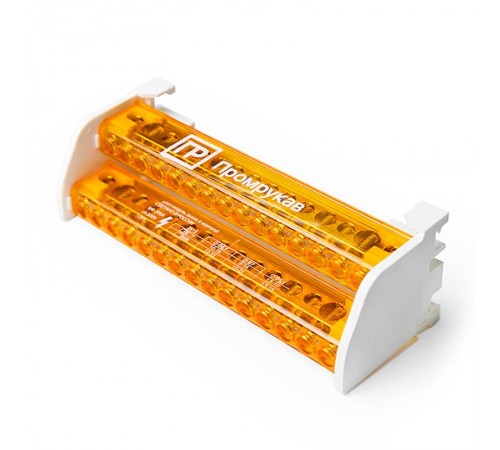 Шина на DIN-рейку в корпусе (кросс-модуль) 2х15  PR08.32831  Промрукав