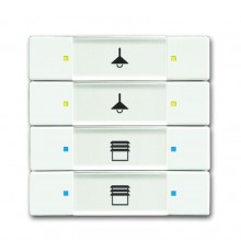 6127/02-884-500 Сенсор 4/8-кл. многофункциональный, белый бархат  6117-0-0242  2CKA006117A0242  ABB