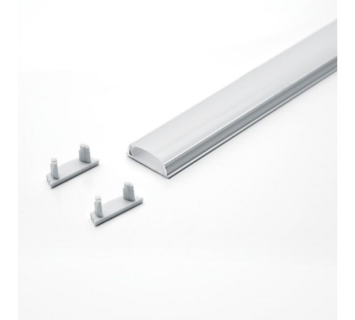 Профиль алюминиевый для светодиодной ленты накладной, гибкий, серебро, CAB264  10361  Feron