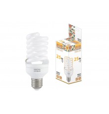 Лампа энергосберегающая КЛЛ  25Вт Е27 840 cпираль НЛ-FSТ2 54х126мм Народная  SQ0347-0063  TDM