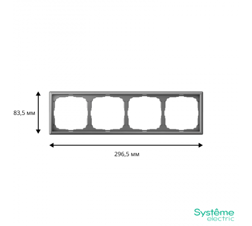 ArtGallery Сталь Рамка 4-постовая, универсальная  GAL000904  SE