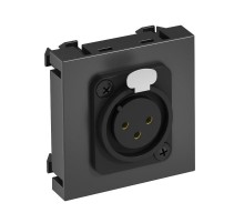 Мультимедийная рамка XLR Modul45 (черный) (MTG-X3F S SWGR1)  6105252  OBO Bettermann