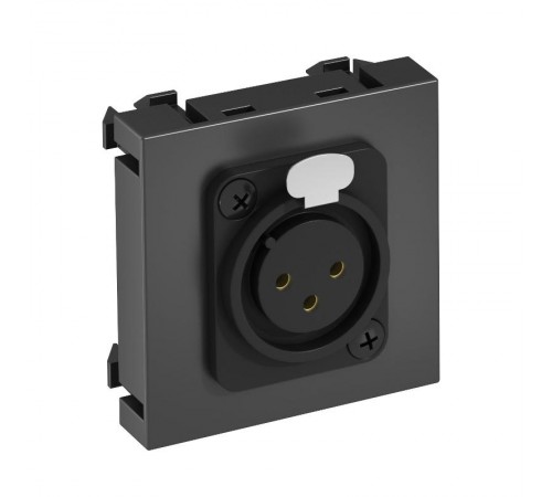 Мультимедийная рамка XLR Modul45 (черный) (MTG-X3F S SWGR1)  6105252  OBO Bettermann