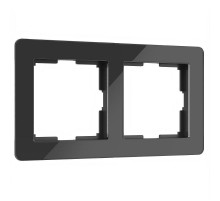 Рамка на 2 поста Acrylic черный Werkel W0022708  a059317  Werkel