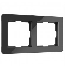 Рамка на 2 поста Acrylic черный Werkel W0022708  a059317  Werkel