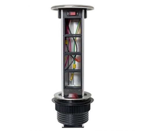 Встраиваемая мини-колонна, 8 модулей=4 поста C-Line выдвижная   cl-vmk-8-s  EKF