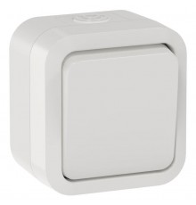 TORS Переключатель однокл. 10А IP55 TS301 белый  TS-V10-0-10-55-K01  IEK