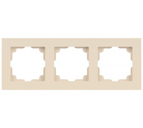 Рамка для розеток и выключателей Intro Accent 6-503-02 на 3 поста, СУ, слоновая кость  Б0063781  Intro