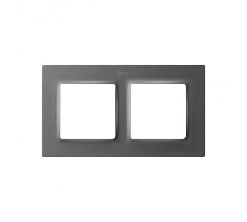 Рамка на 2 поста цвета матовый титан S82 Concept  8200627-096  Simon