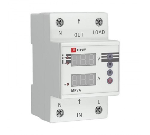 Реле напряжения и тока с дисплеем MRVA 40A EKF PROxima  MRVA-40A  EKF
