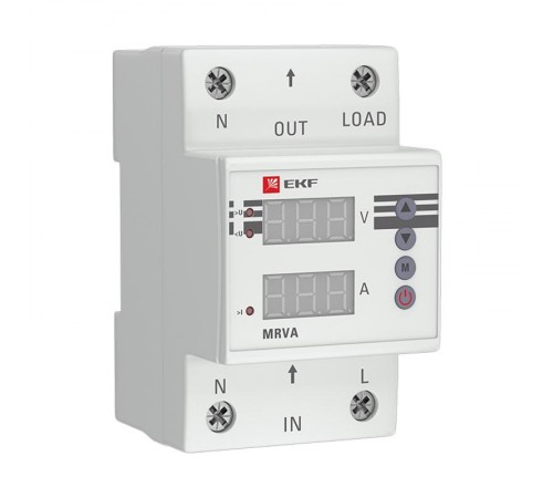 Реле напряжения и тока с дисплеем MRVA 40A EKF PROxima  MRVA-40A  EKF