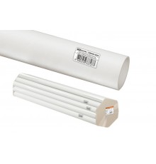 Труба гладкая жесткая ПВХ d 25 (74 м) длина 2 м индивид. штрихкод, белая   SQ0404-0033  TDM