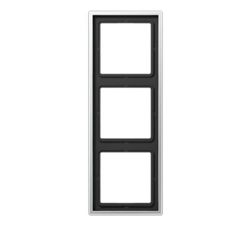 Рамка для вертикальной и горизонтальной установки, 3 поста; металл; алюминий; Aluminium  AL2983  Jung