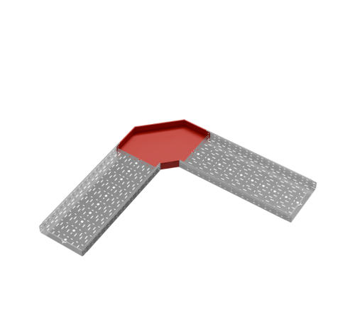 Угол горизонтальный 90 гр. 80х400 мм "ПЛЮС" HD  GLplus90-80-400 HD   КМ-профиль